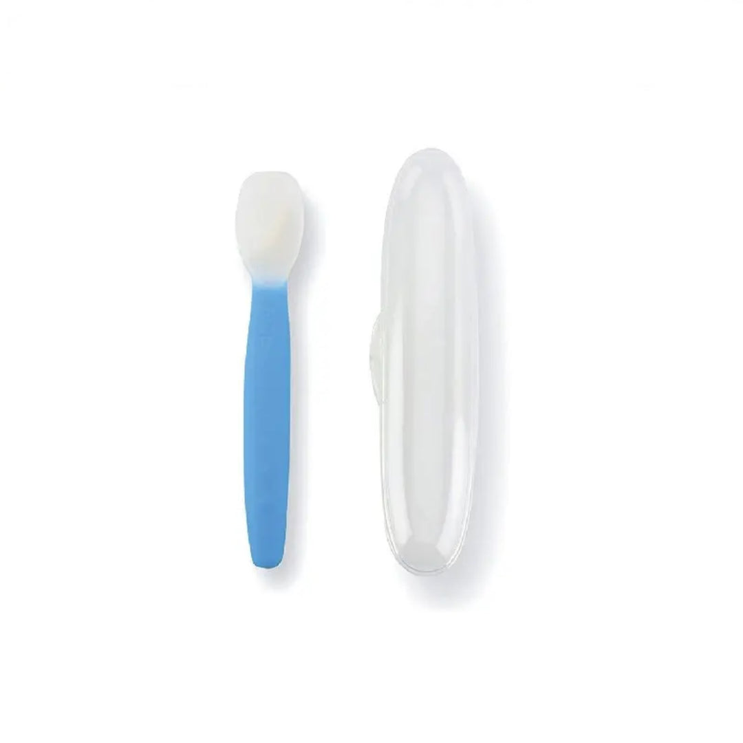 Nuby Garden Fresh - Silicone spoon with hygenic case (4 months +)