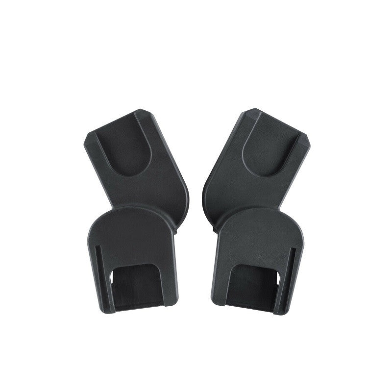 Pair of black gb car-seat adapters for the Biris, Sila and Beli stroller frames