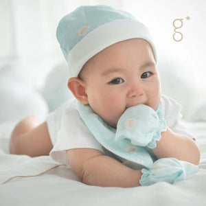Granny Ben Muslin Top Knot Beanie Hat
