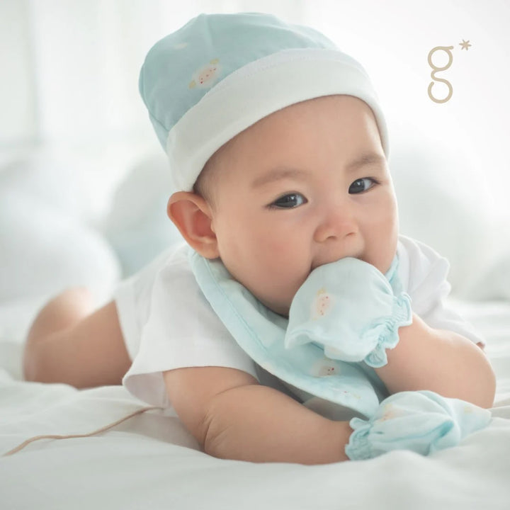 Granny Ben Muslin Top Knot Beanie Hat