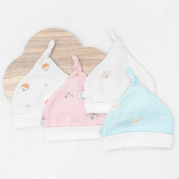 Granny Ben Muslin Top Knot Beanie Hat