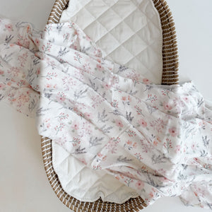 KAYS + KINS Bamboo Swaddle - Gentle Blossom
