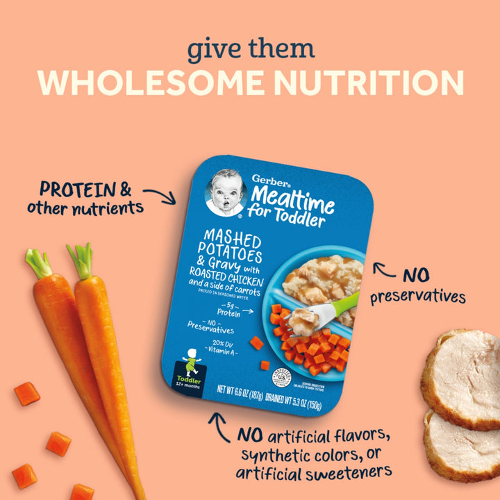 Gerber 100% Pear Juice + Gerber Spaghetti Rings in Meat Sauce x2