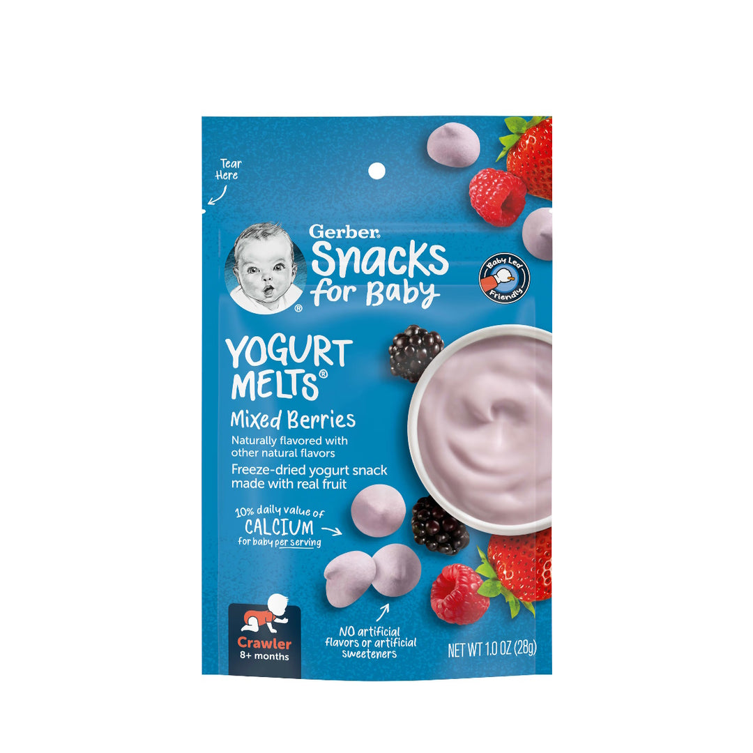 Gerber Mixed Berries Yogurt Melts, 8+ Months 1 oz (28 g)