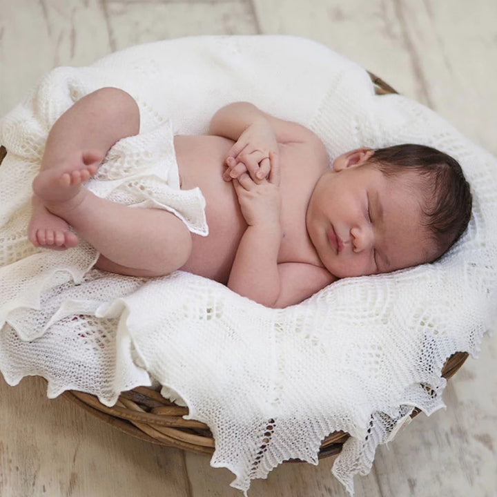 G.H. Hurt & Son Super-fine Merino Wool Christening Shawl
