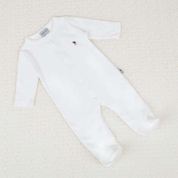 G.H. Hurt & Son Baby Fawn Babygrow - White