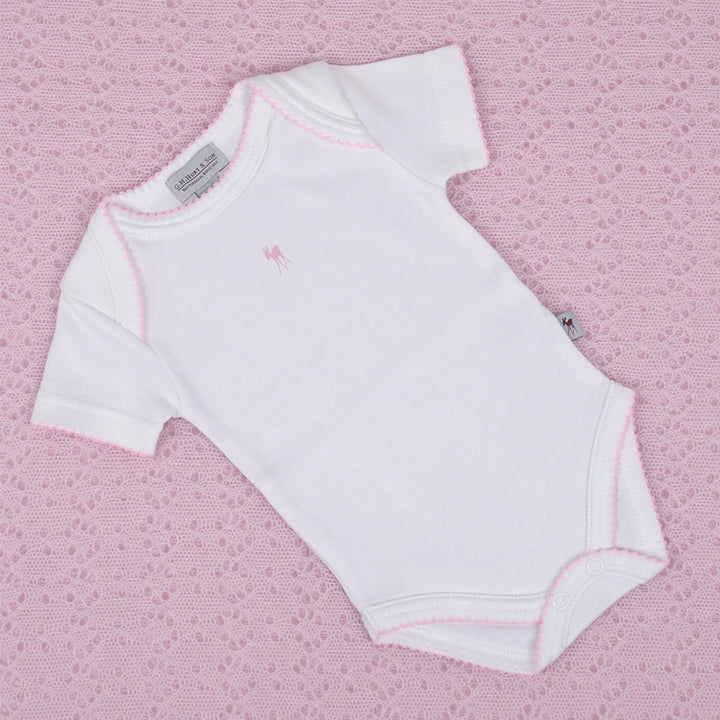 G.H. Hurt & Son Baby Fawn Bodysuit - Pink (3-6M)