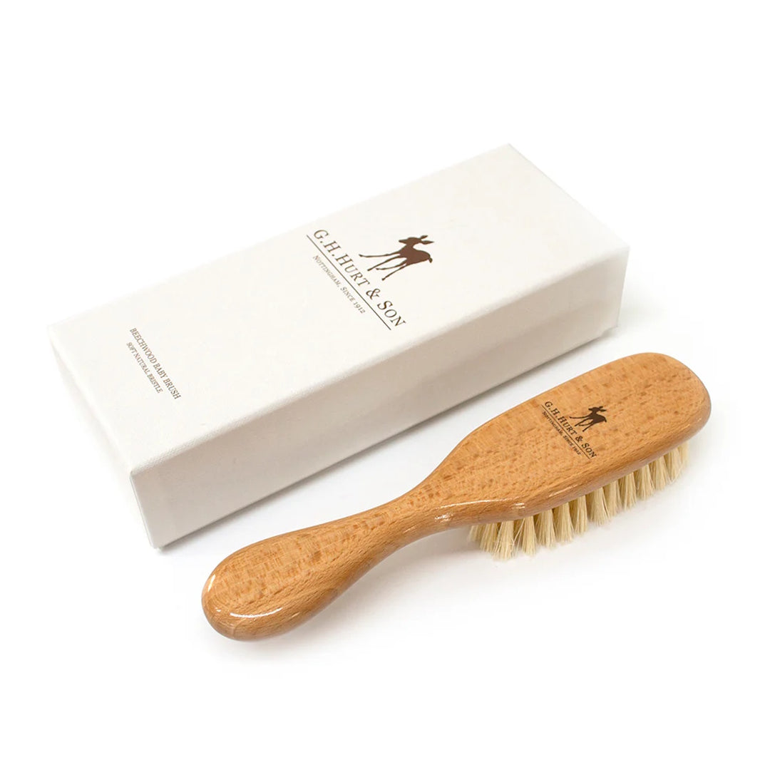 G.H. Hurt & Son Luxury Baby Hairbrush in a Gift Box