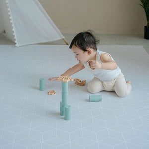 GingerBubs Speckled Play Mat Large - Baby Blue - image 3 - Happikiddo.com