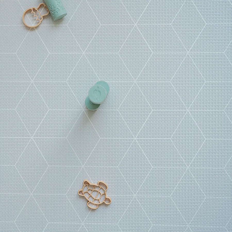 GingerBubs Speckled Play Mat Large - Baby Blue - Happikiddo.com