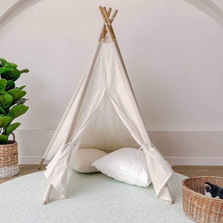 GingerBubs Round Mat Rimba Mint Green