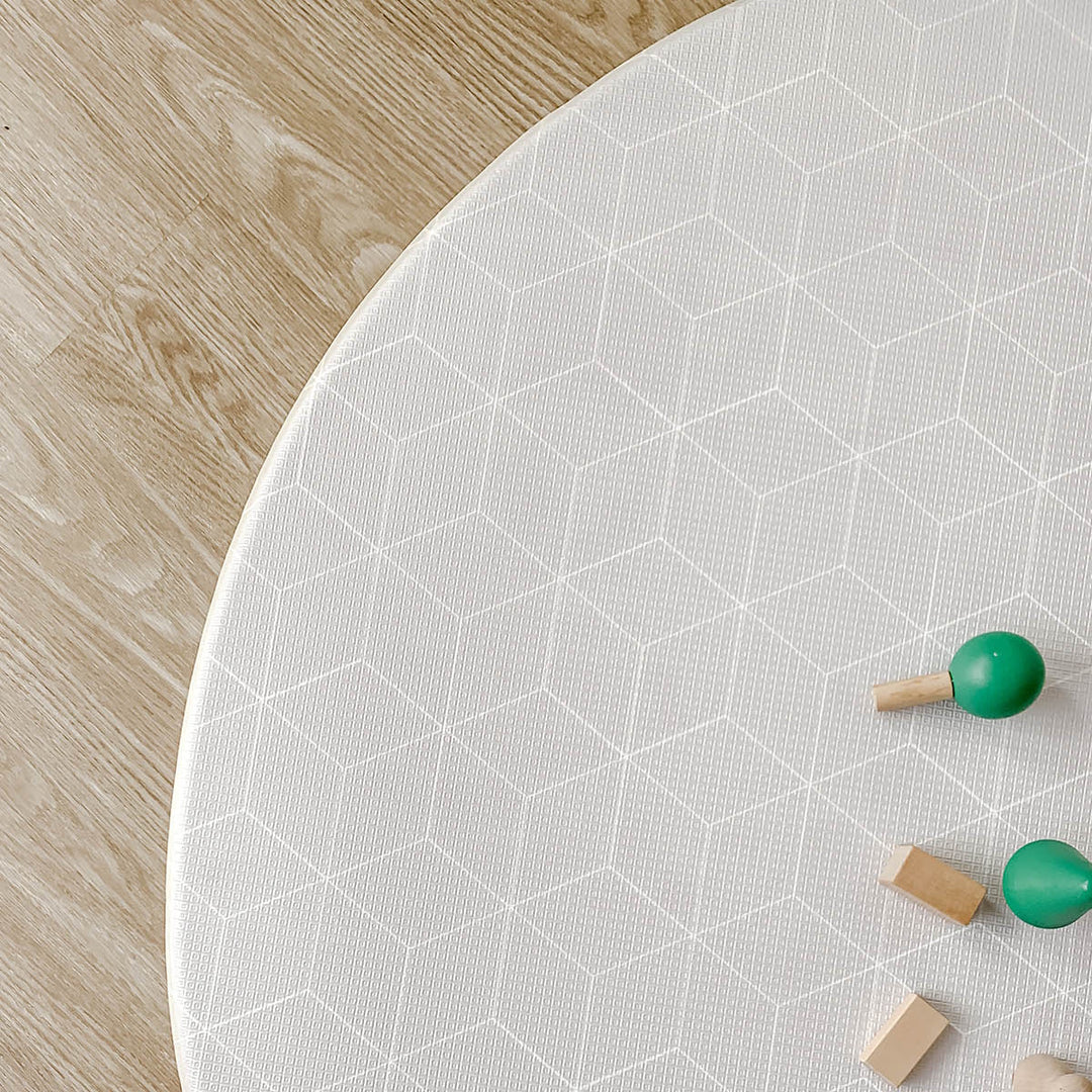 GingerBubs Round Mat Rimba Mint Green