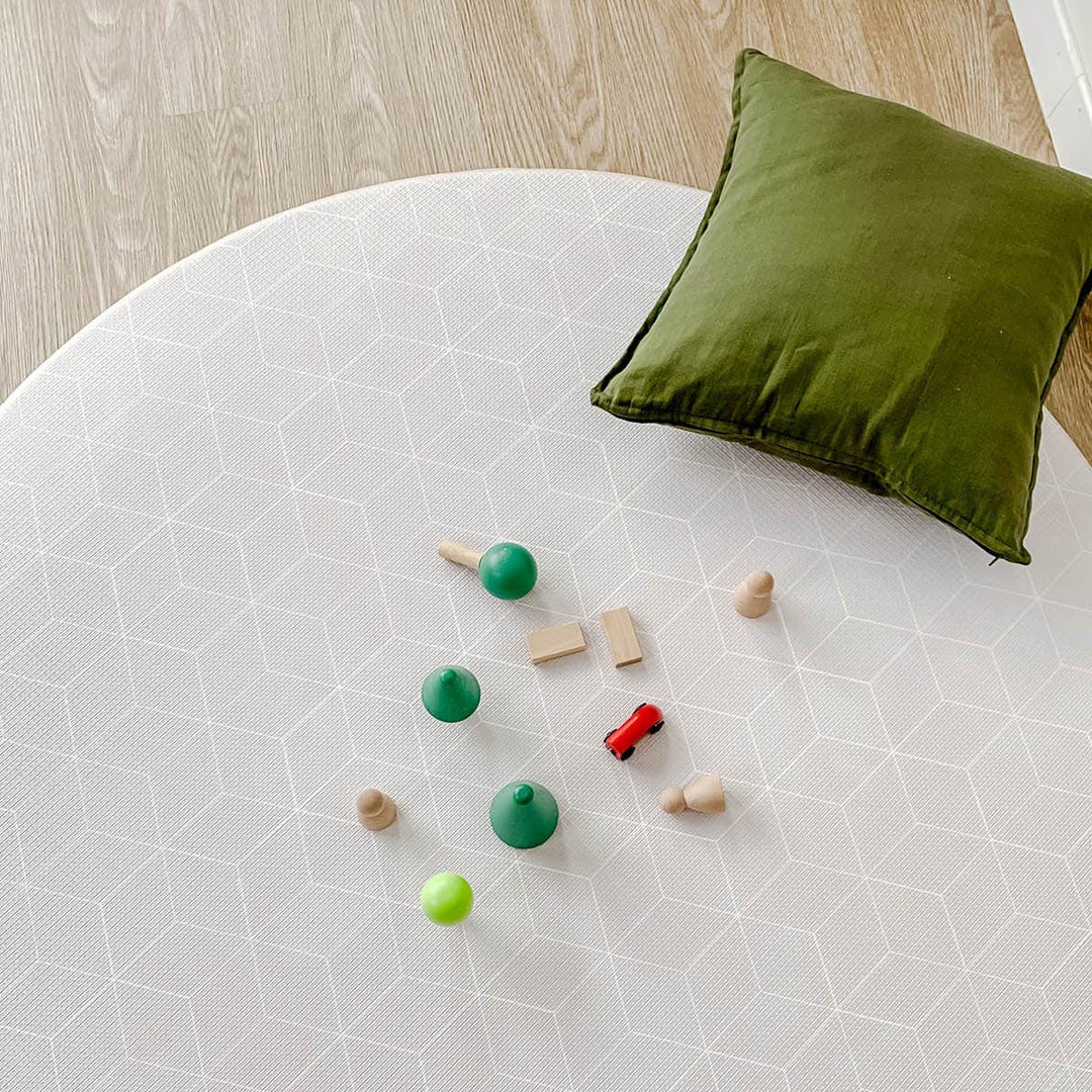 GingerBubs Round Mat Rimba Mint Green