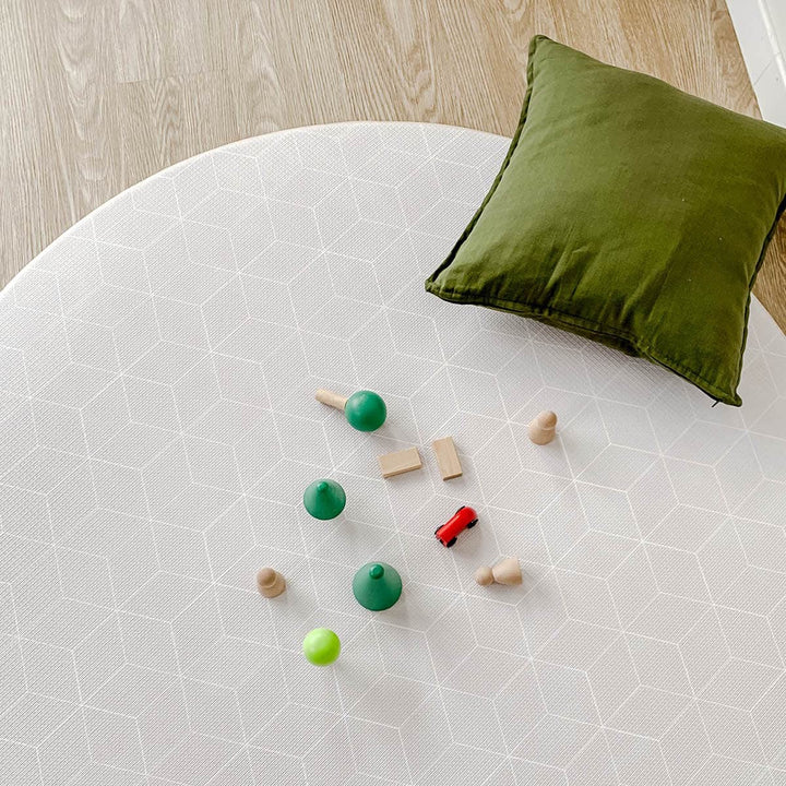 GingerBubs Round Mat Rimba Mint Green