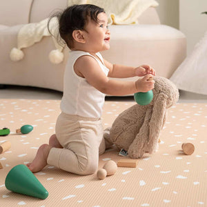 GingerBubs Santai Play Mat Large - Camel Brown - image 4 - Happikiddo.com