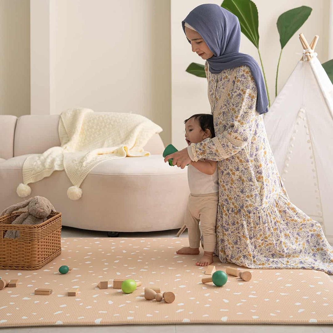 GingerBubs Large Mat Santai Camel Brown
