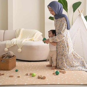 GingerBubs Santai Play Mat Large - Camel Brown - image 7 - Happikiddo.com