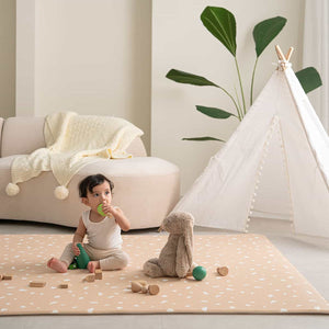 GingerBubs Santai Play Mat Large - Camel Brown - image 8 - Happikiddo.com