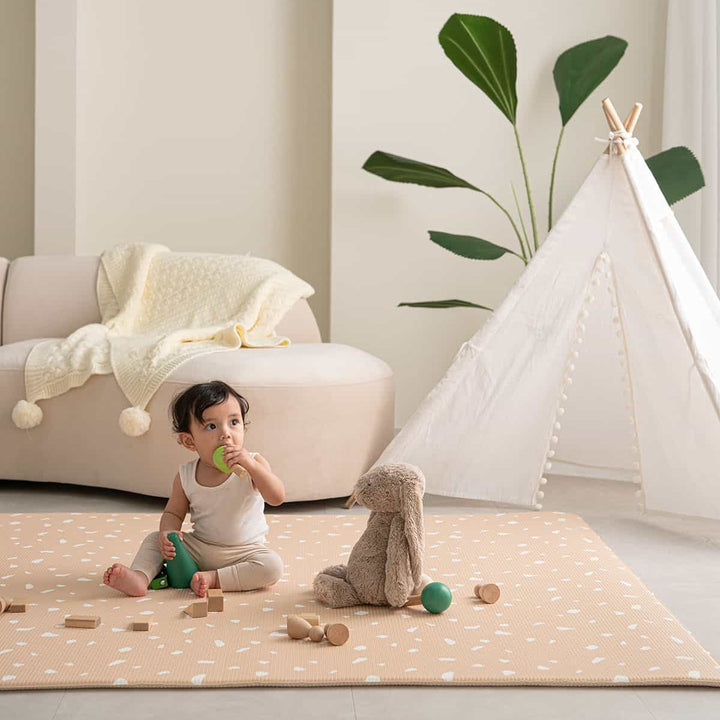 GingerBubs Large Mat Santai Camel Brown