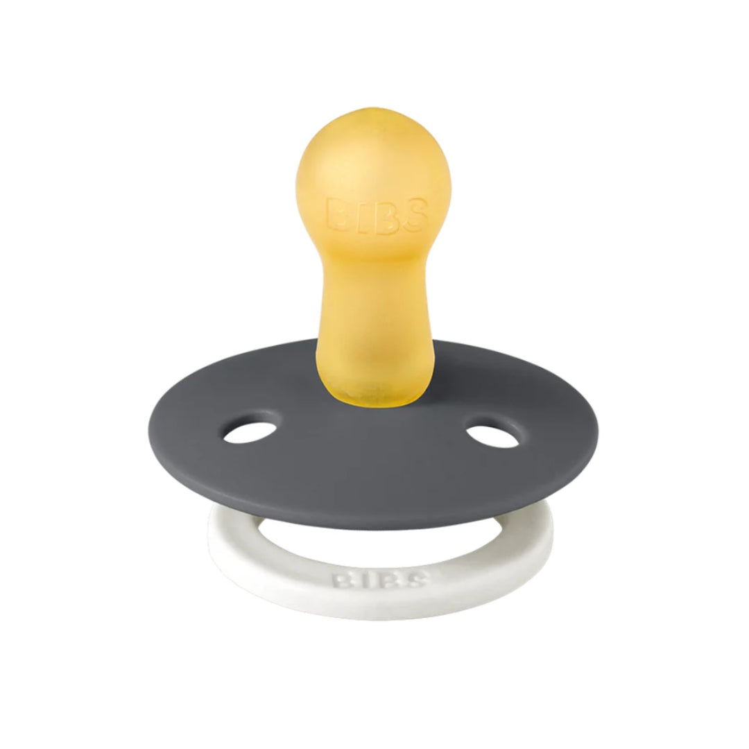 BIBS 2 Pack Colour Latex Pacifier (Glow in the Dark)