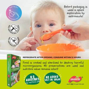 Gnubkins Organic Pumpkin, Carrot & Spinach Porridge (6-12 months)