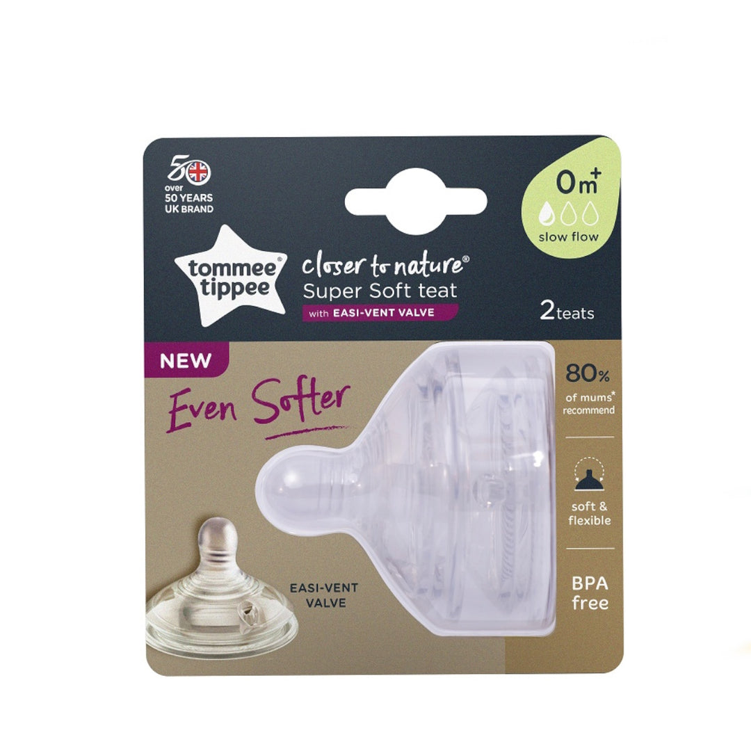 Tommee Tippee Closer to Nature Super Soft Teat - 2 Pack