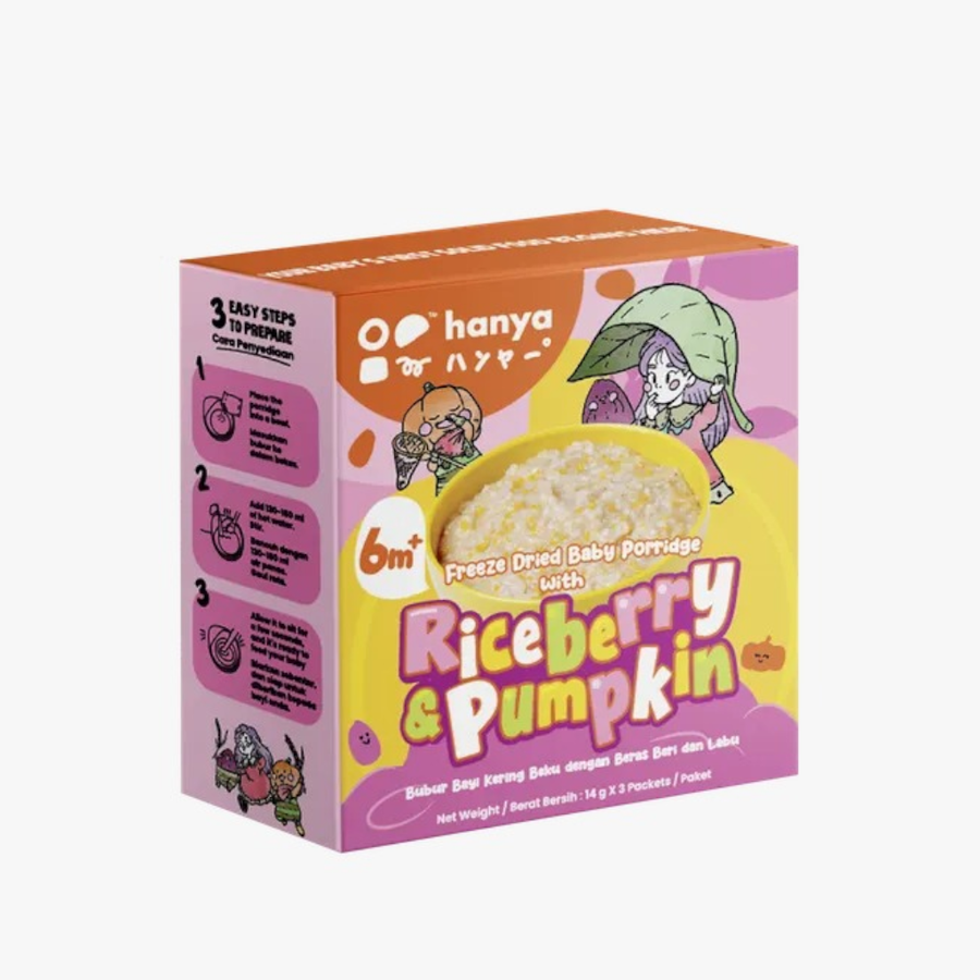 Hanya Freeze Dried Baby Porridge (6m+) - 14g x 3packs