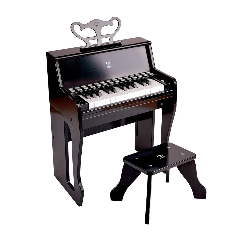Hape Learn With Light Piano with Stool 25 keys Black