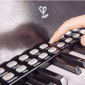 Hape Learn With Light Piano with Stool 25 keys Black