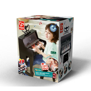 Hape Learn With Light Piano with Stool 25 keys Black