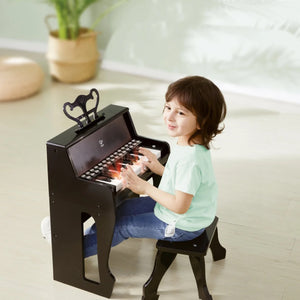 Hape Learn With Light Piano with Stool 25 keys Black