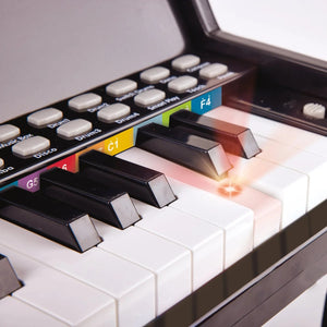 Hape Learn With Light Piano with Stool 25 keys Black