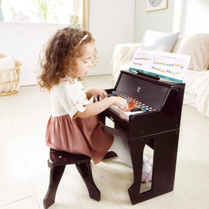 Hape Learn With Light Piano with Stool 25 keys Black