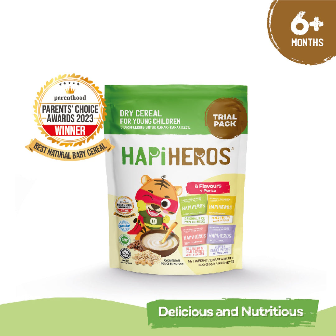 Hapi Heros Baby Cereal Trial Pack (20G X 4)