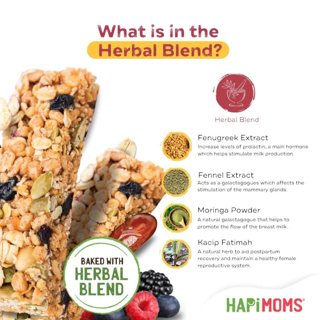 Hapi Moms Lactation Bar 150g (5 x 30g)
