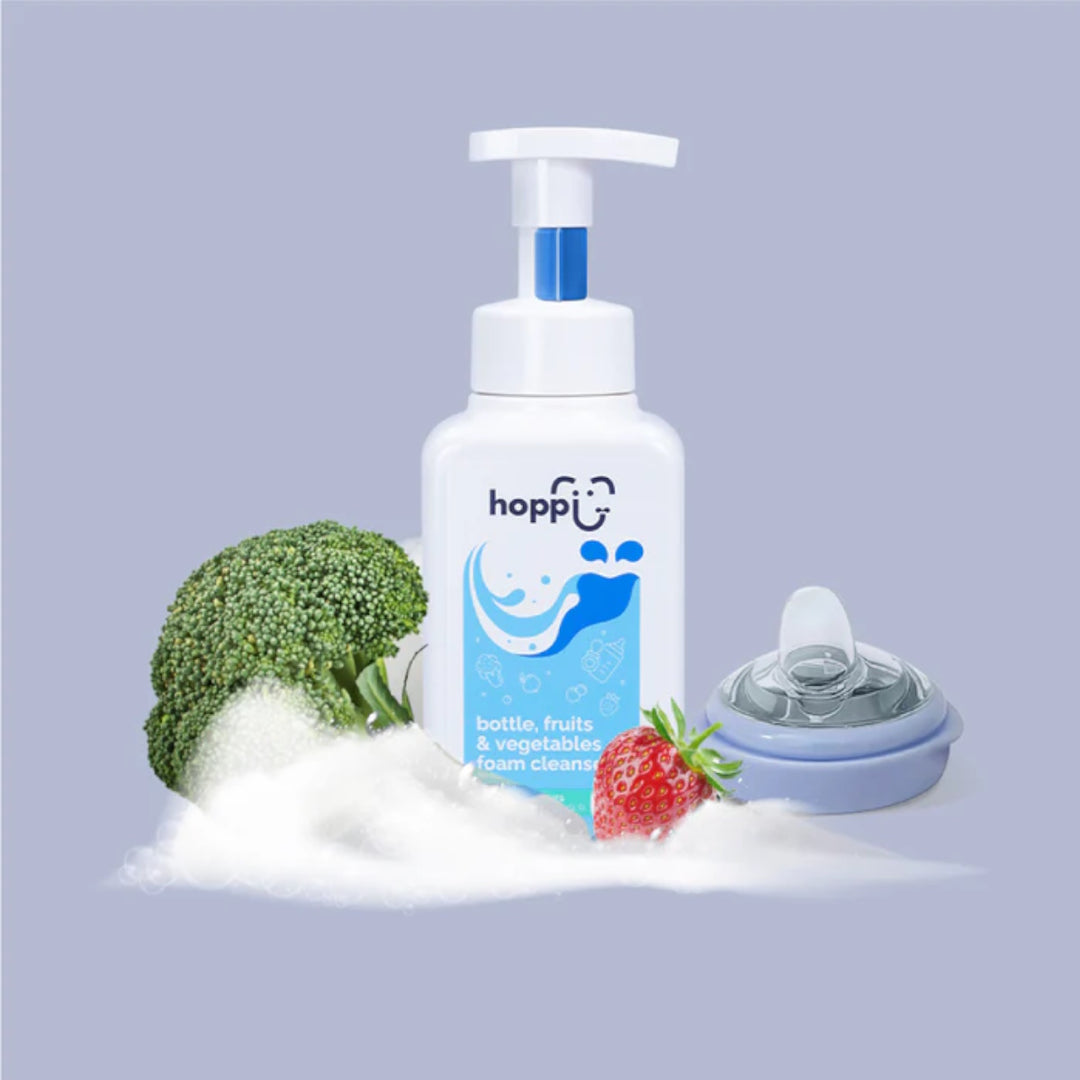 Hoppi Baby Bottle, Fruit, Vegetables Foam Cleanser 500ML