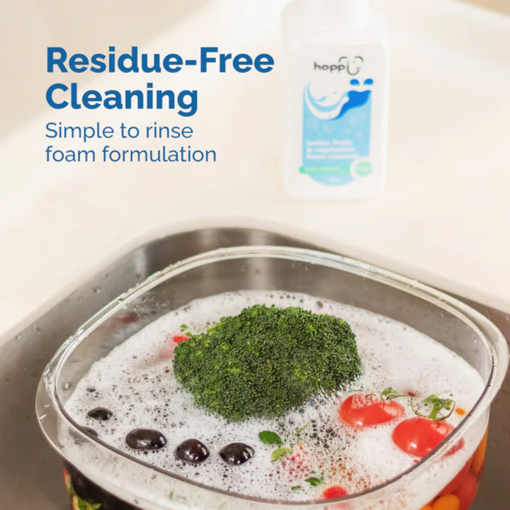 Hoppi Baby Bottle, Fruit, Vegetables Foam Cleanser 500ML