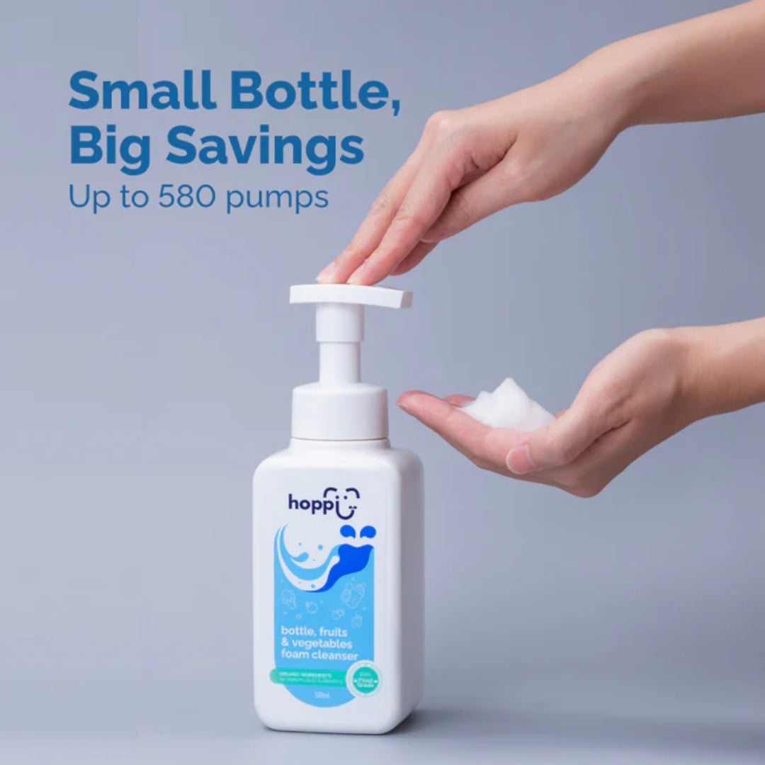 Hoppi Baby Bottle, Fruit, Vegetables Foam Cleanser 500ML