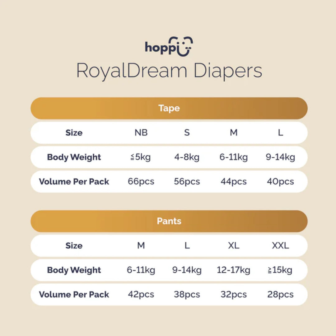 Hoppi Royal Dream Tape Diapers