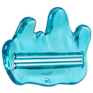 Flipper blue toothpaste tube squeezer included with the Whale squirter