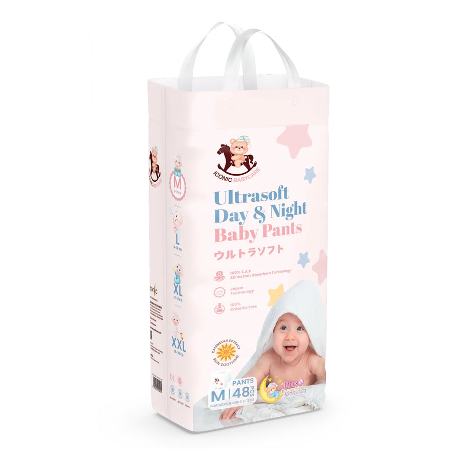 Iconic Babycare Ultrasoft Day & Night Baby Pants - image 2 - Happikiddo.com