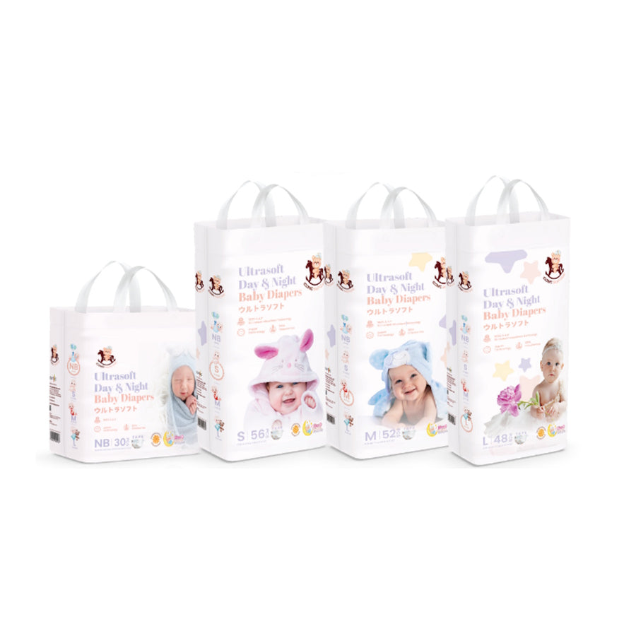 Iconic Babycare Ultrasoft Day & Night Baby Diapers (Tape) - Happikiddo.com