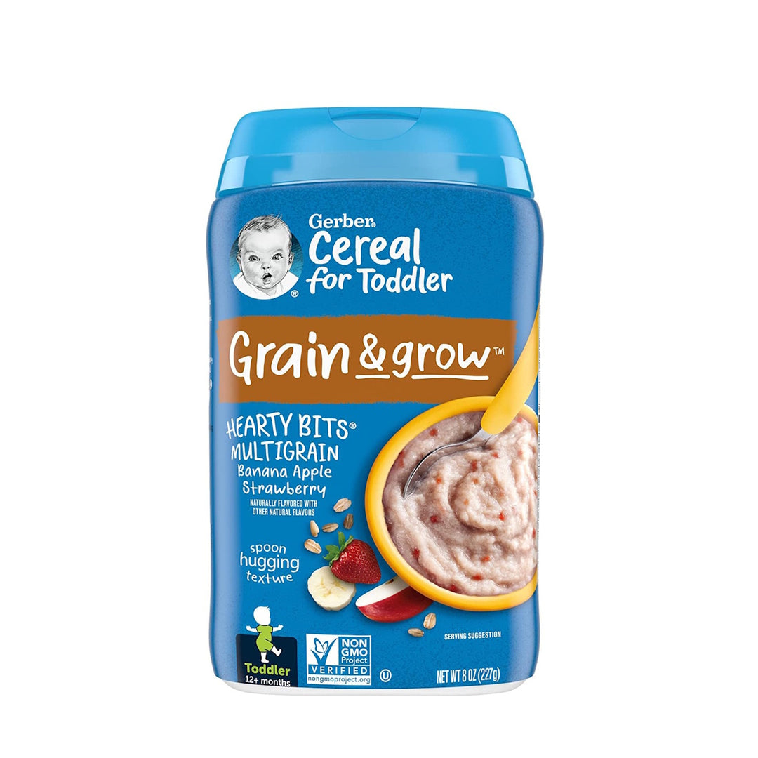 Gerber Hearty Bits Multigrain Cereal Banana Apple Strawberry 2(8oz)