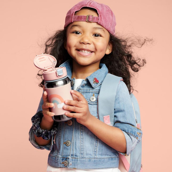 Skip Hop Spark Style Stainless Steel Straw Bottle