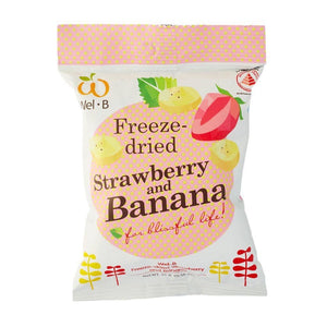Wel-B freeze-dried strawberry and banana single pack