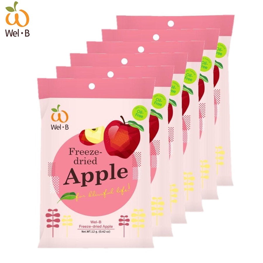 Wel-B Freeze Dried Apple bundle of 6 packs