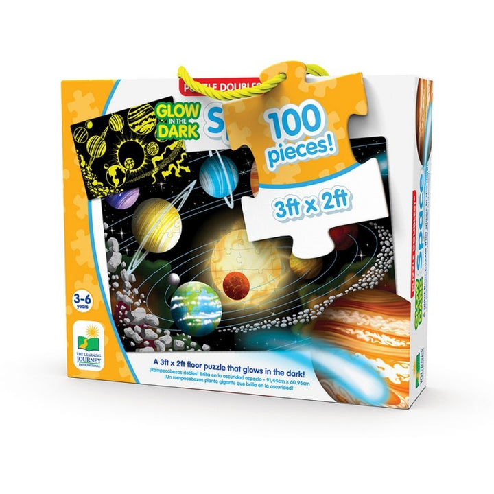 The Learning Journey Puzzle Doubles Glow in the Dark (100Pcs)