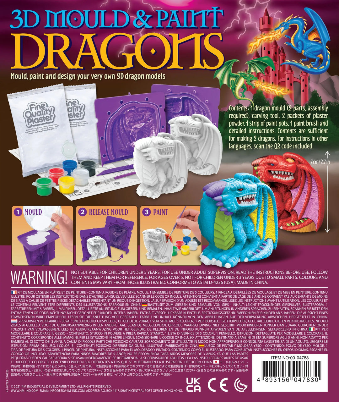 4M Mould & Paint - 3D Dragons
