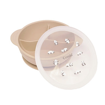 Combi Silicon Divided Suction Bowl & Lid