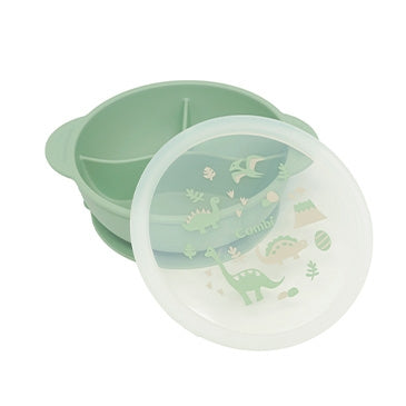 Combi Silicon Divided Suction Bowl & Lid